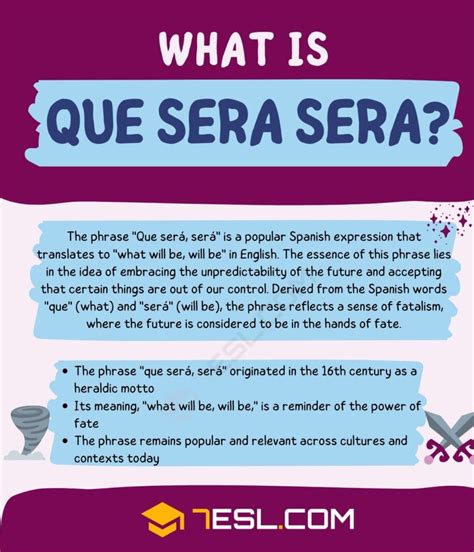 que sera sera traduction|que sera meaning in english.